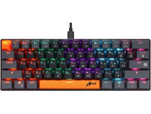 Клавиатура проводная игровая Defender Apex GK-002 механическая